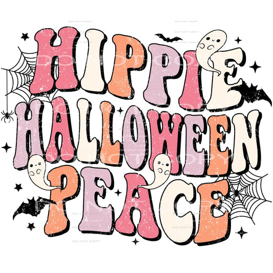 hippie halloween peace #8517 Sublimation transfers - Heat 