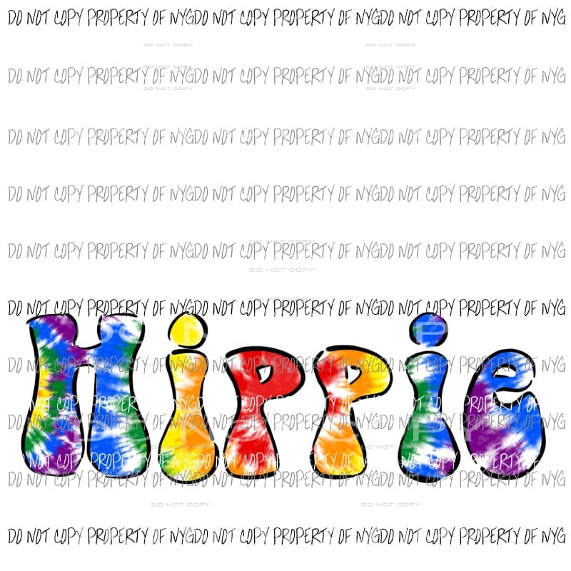 Hippie Tie Dye #1 Sublimation transfers Heat Transfer