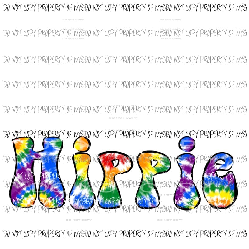 Hippie Tie Dye #2 Sublimation transfers Heat Transfer