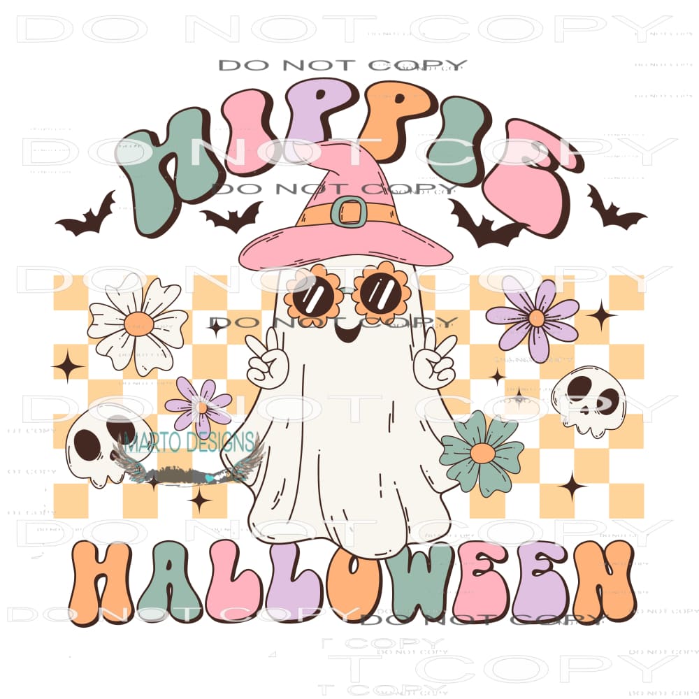 Hippies Halloween #6890 Sublimation transfers - Heat