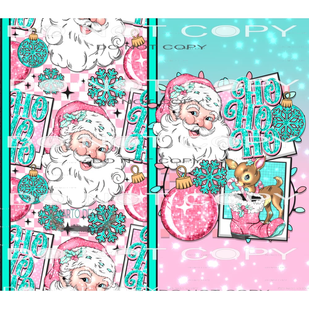Ho Ho Ho #7516 Sublimation transfers - Heat Transfer Graphic