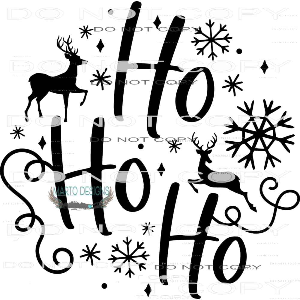 Ho Ho Ho! #7968 Sublimation transfers - Heat Transfer