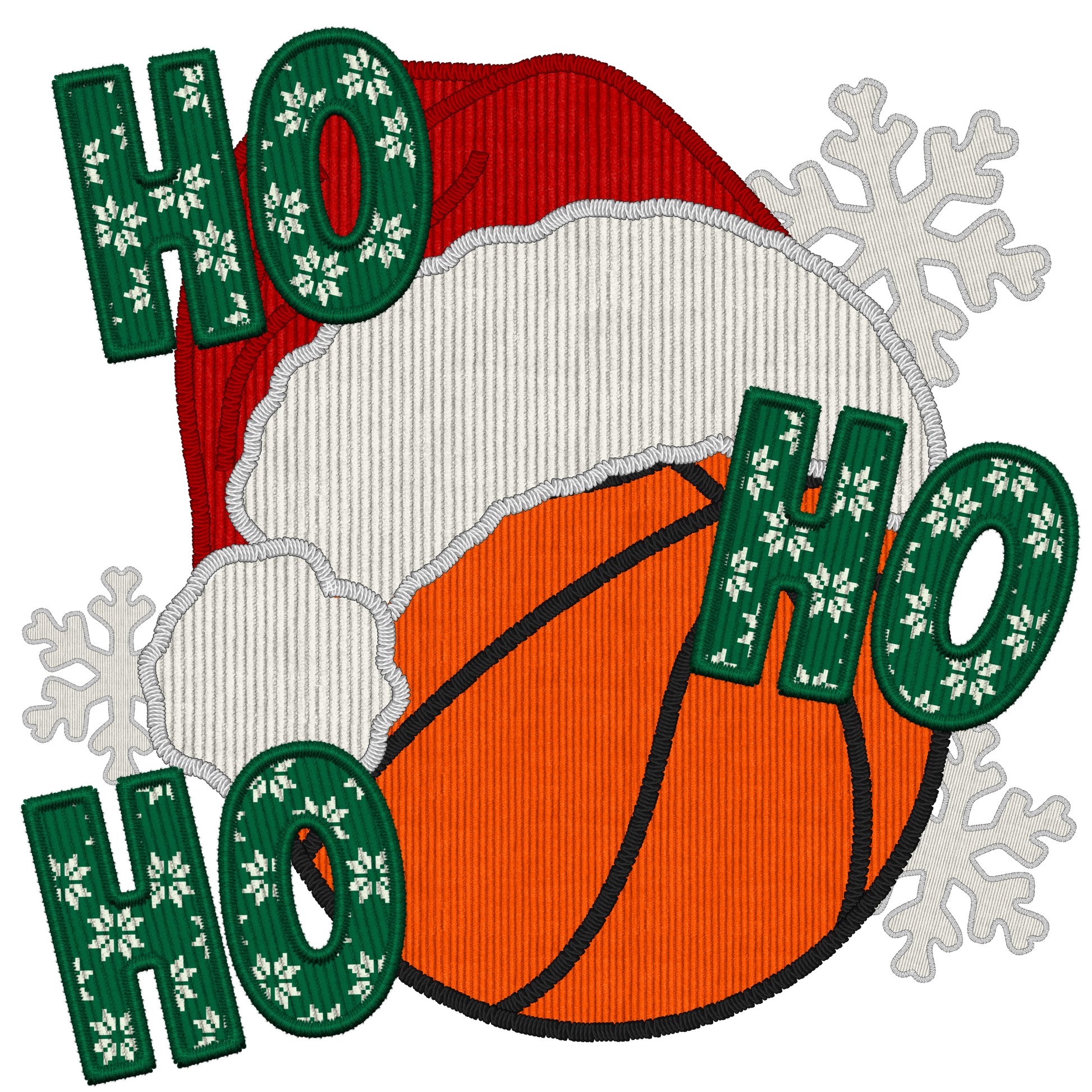 Ho Ho Ho Basketball #8354 Sublimation transfers - Heat
