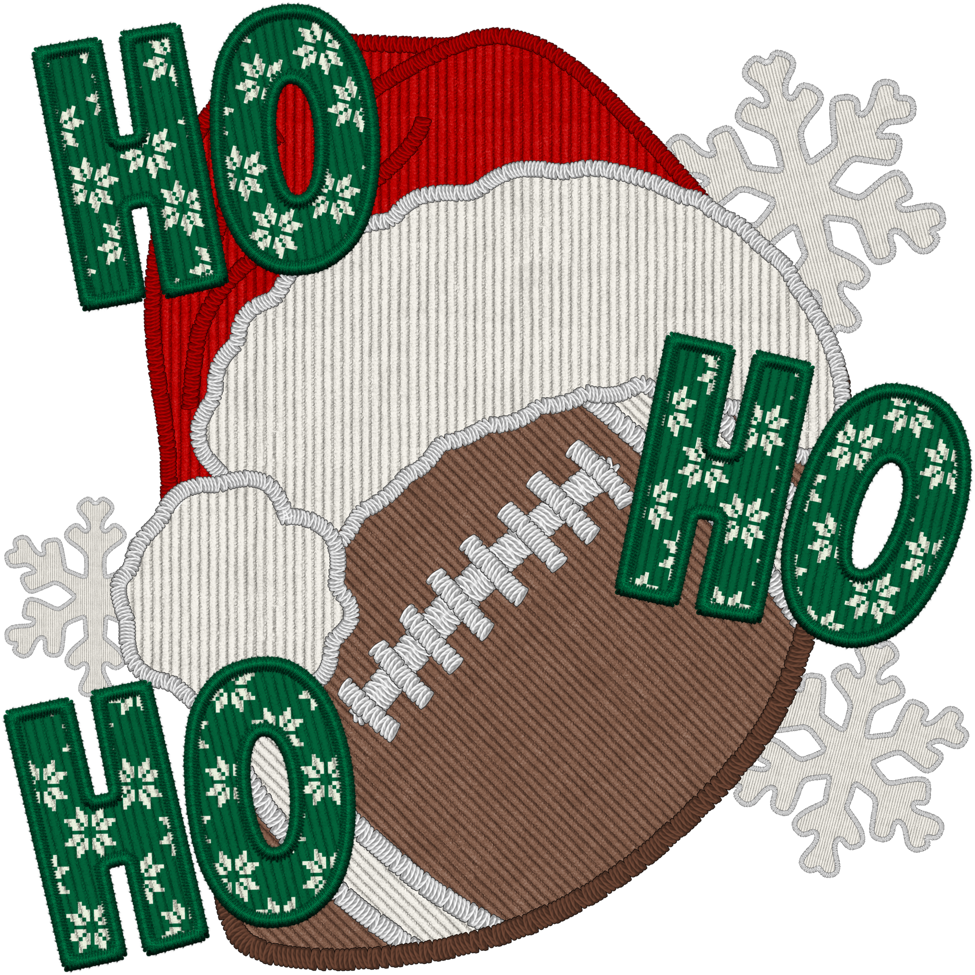 Ho Ho Ho Football #8355 Sublimation transfers - Heat