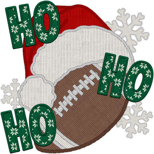 Ho Ho Ho Football #8355 Sublimation transfers - Heat