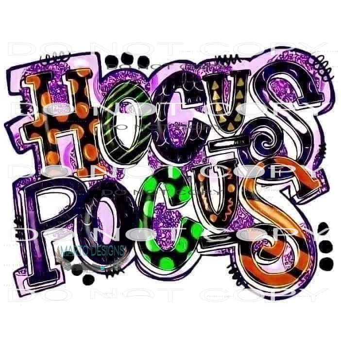 Hocus Pocus #6156 Sublimation transfers - Heat Transfer