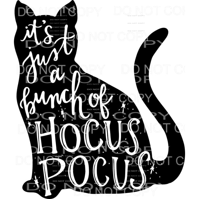 Hocus Pocus Black Cat Sublimation transfers - Heat Transfer