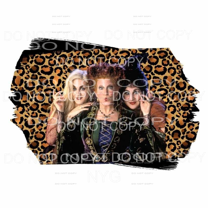 Hocus Pocus Leopard Sublimation transfers - Heat Transfer