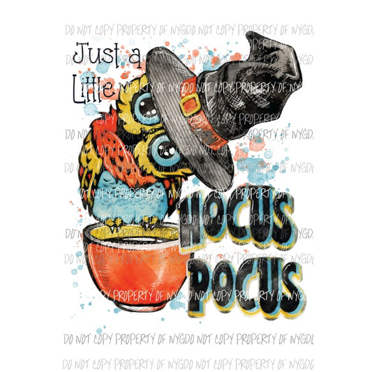 Hocus Pocus Owl Fall Halloween Sublimation transfers Heat Transfer
