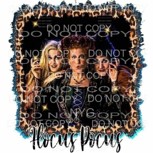 Hocus Pocus Sanderson Sisters Leopard Frame #189 Sublimation