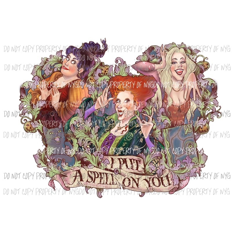 hocus pocus spell Sublimation transfers Heat Transfer
