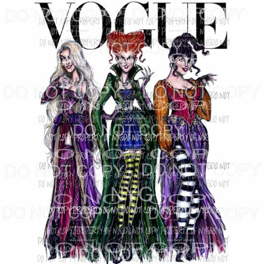 Hocus Pocus VOGUE Sublimation transfers Heat Transfer