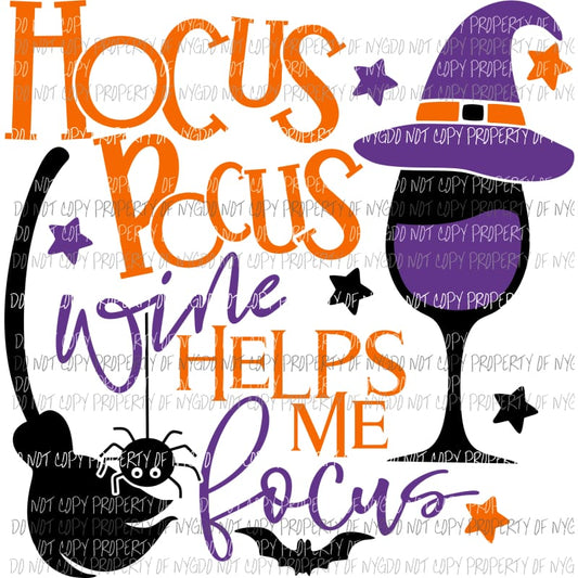hocus pocus wine Sublimation transfers Heat Transfer