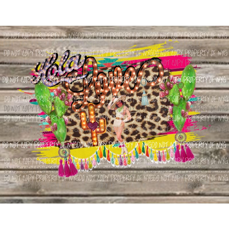 Hola Love sublimation transfer Heat Transfer