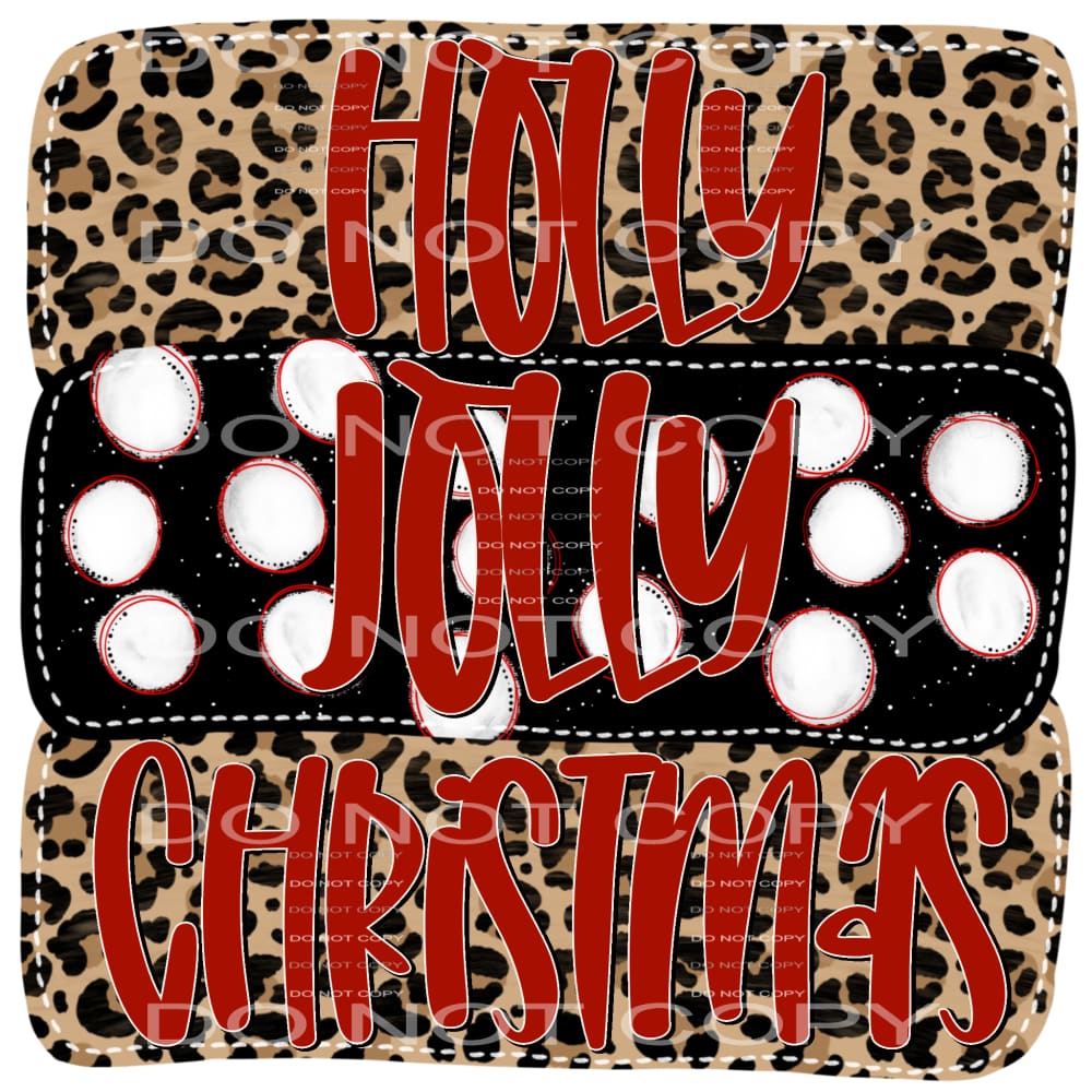 holly jolly Christmas #8046 Sublimation transfers - Heat 
