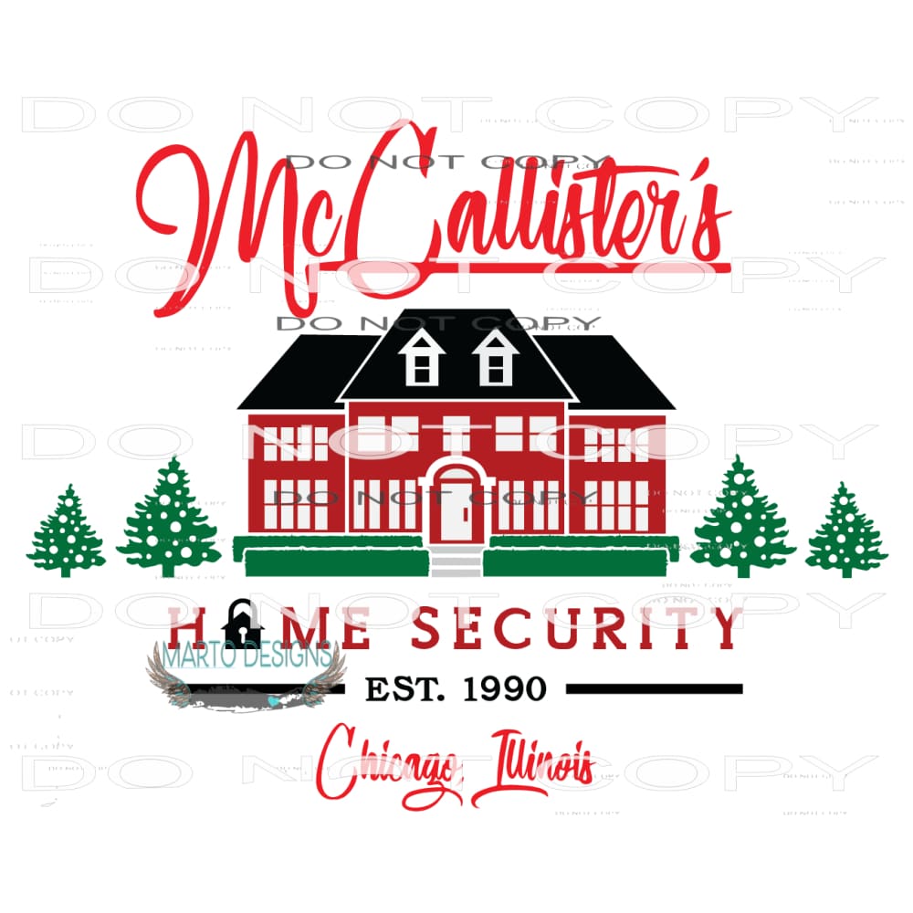 Home Alone #7717 Sublimation transfer - Heat Transfer