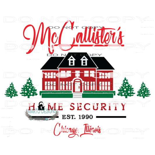 Home Alone #7717 Sublimation transfer - Heat Transfer