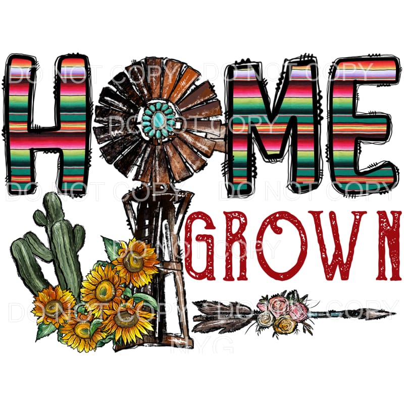 HOME GROWN Serape Sunflowers #58 Sublimation transfers - 