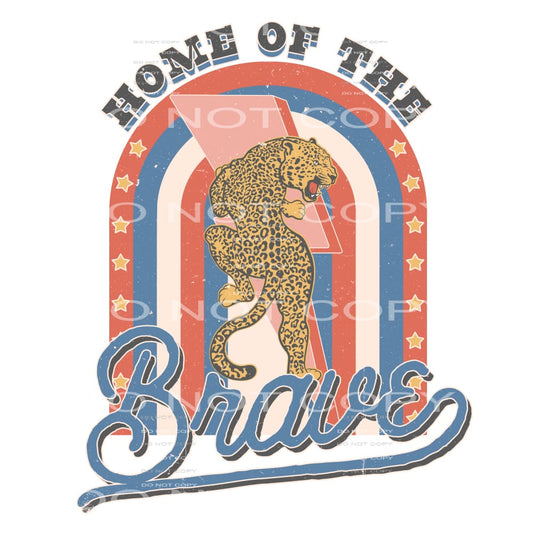 home of the brave #6813 Sublimation transfers - Heat 