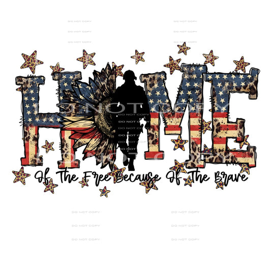 Home Of The Free #5397 Sublimation transfers - Heat Transfer