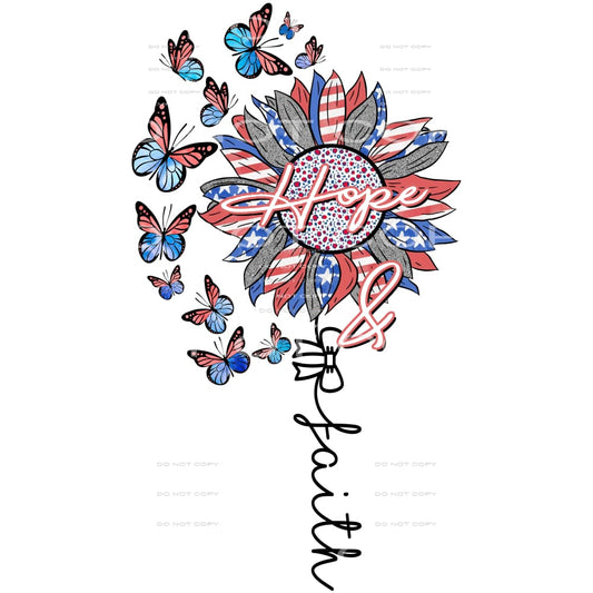 Hope And Faith #4987 Sublimation transfers - Heat Transfer
