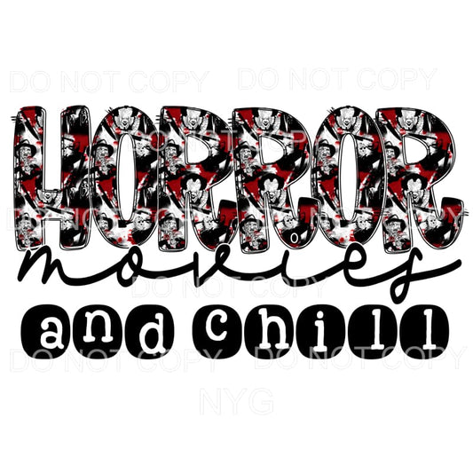 Horror Movies And Chill Freddy Krueger Penny Wise 