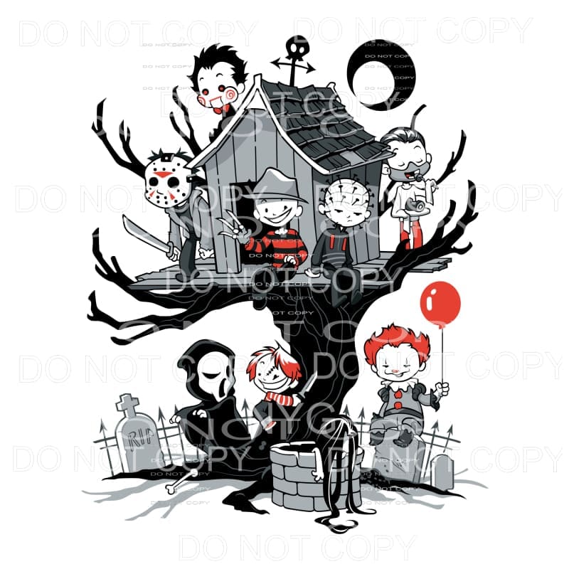 Horror Movies Tree House Freddie jason chucky halloween 