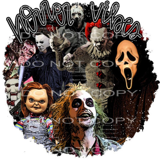 horror vibes #7633 Sublimation transfers - Heat Transfer