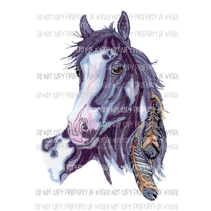 horse BOHO #4 sublimation transfer Heat Transfer
