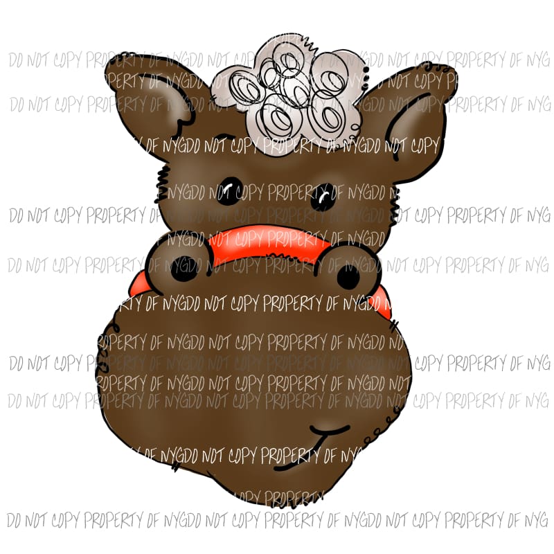 Horse head watercolor Sublimation transfers Heat Transfer