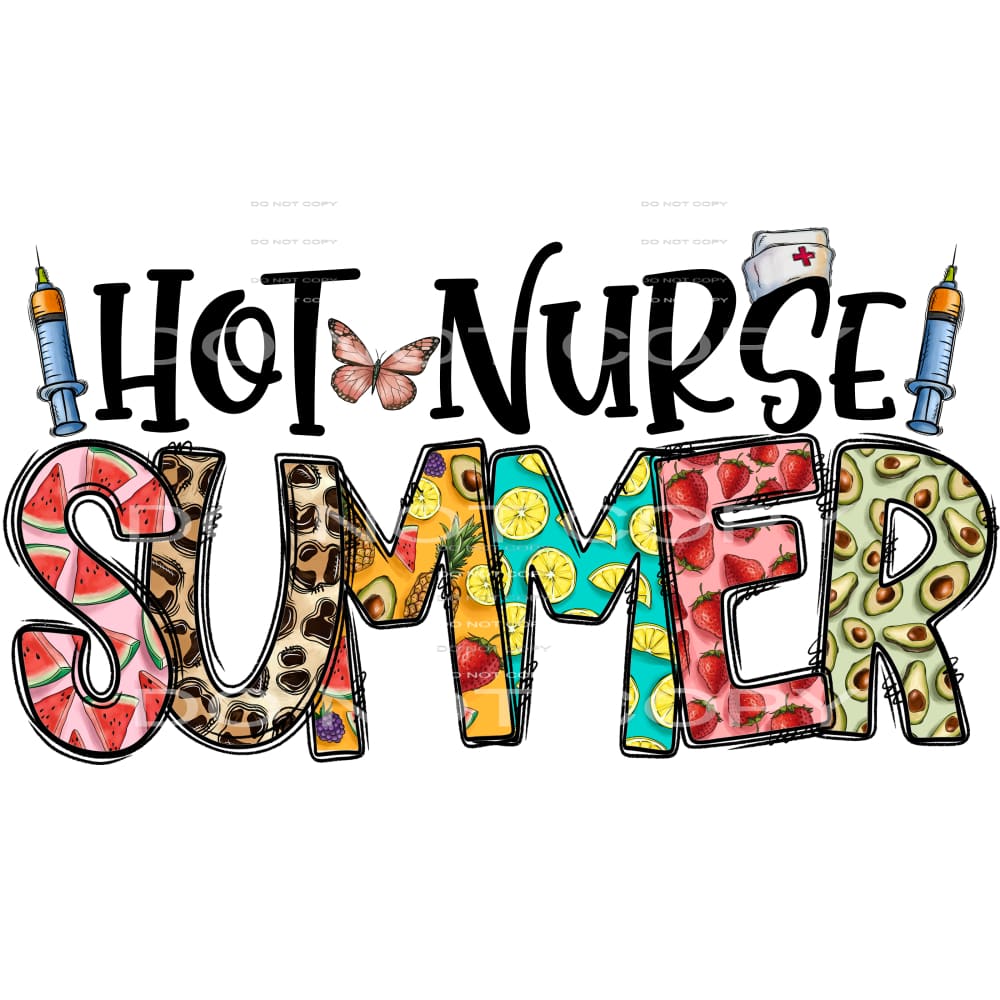 hot nurse summer #7166 Sublimation transfers - Heat Transfer