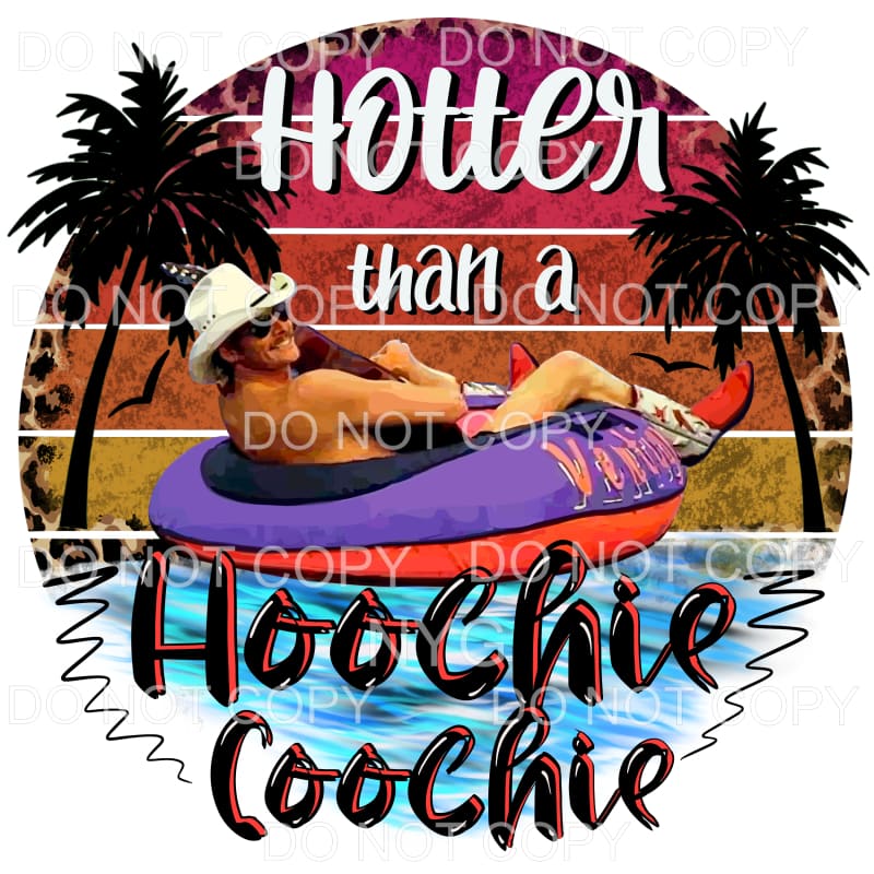 Hotter than a Hoochie Coochie # 6 alan jackson Sublimation 