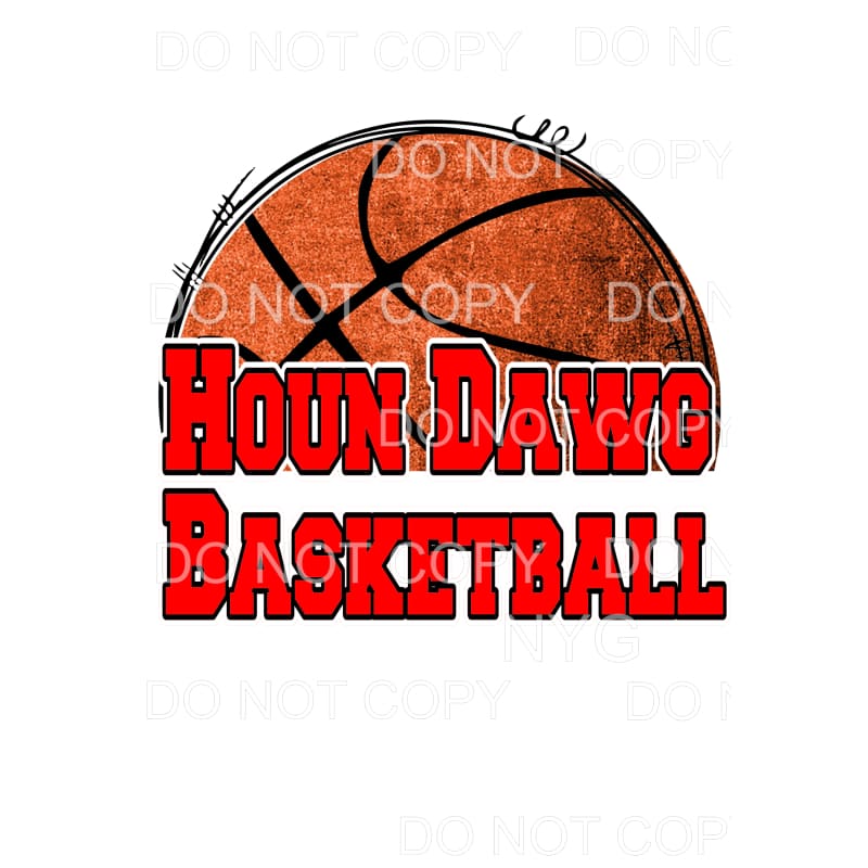 Houn Dawg Basketball Sublimation transfers - Heat Transfer
