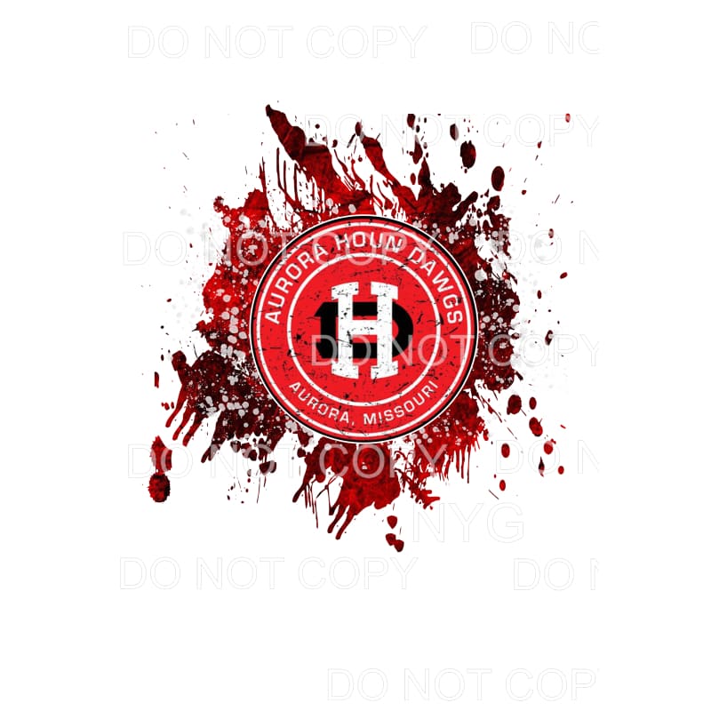 Houn Dawg Splatter Sublimation transfers - Heat Transfer