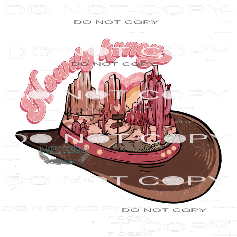 Howdy Honey #9024 Sublimation transfers - Heat Transfer