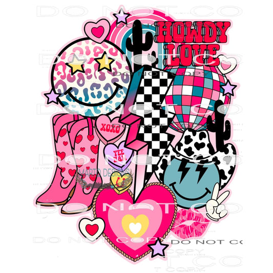 Howdy Love #9292 Sublimation transfers - Heat Transfer