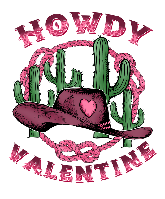 Howdy Val intine #9025 Sublimation transfers - Heat Transfer