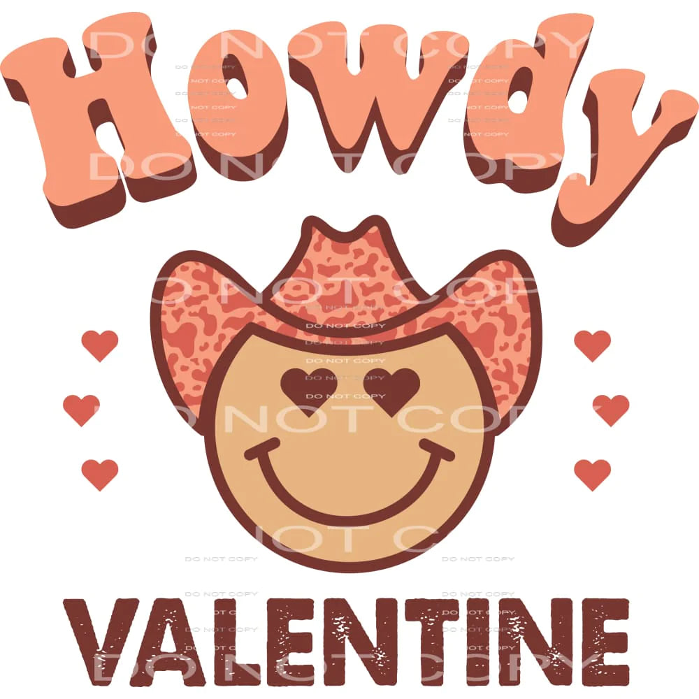 Howdy Valentine # 2312 Sublimation transfers - Heat Transfer