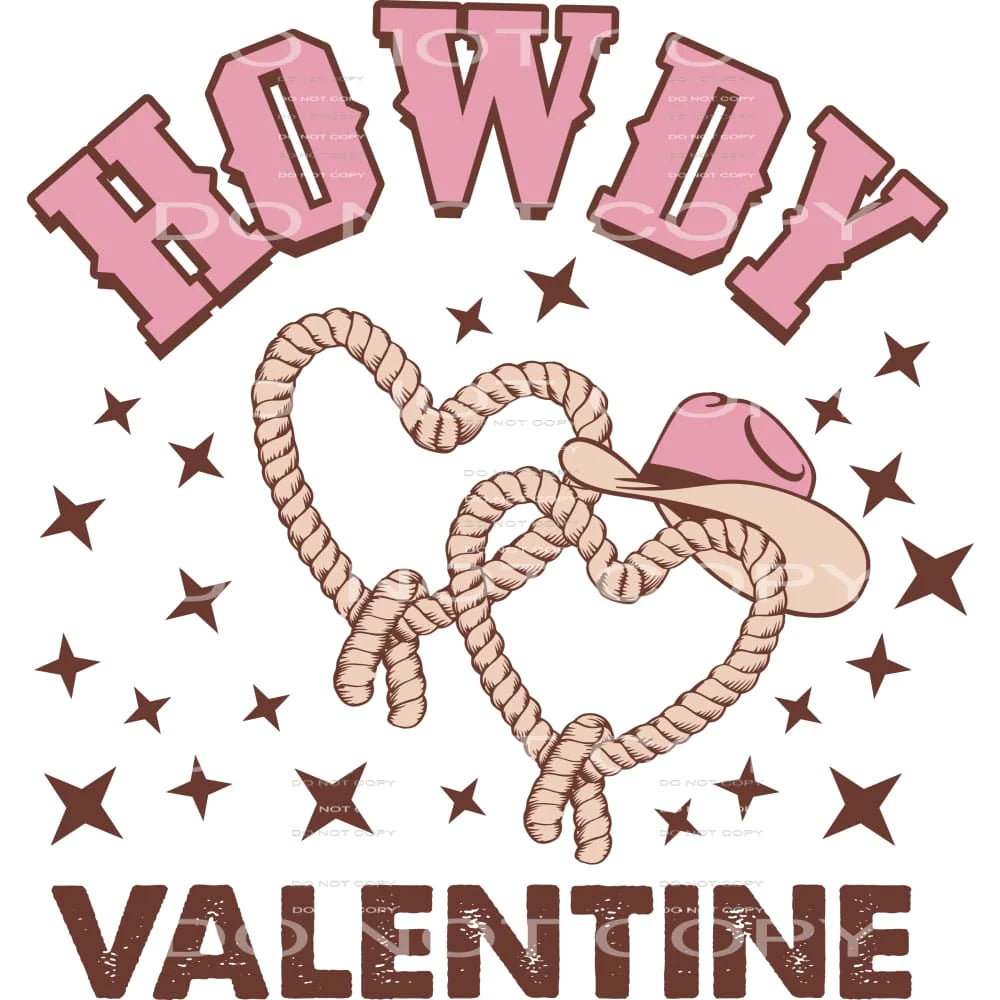 Howdy Valentine # 2318 Sublimation transfers - Heat Transfer