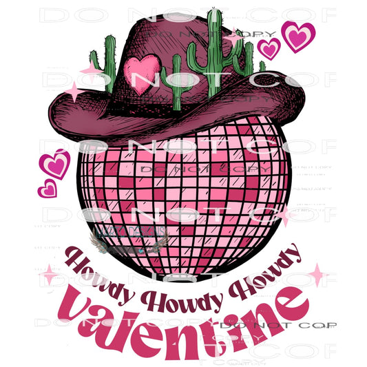 Howdy Valentine #9044 Sublimation transfers - Heat Transfer