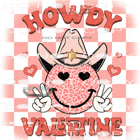 Howdy Valentine #9063 Sublimation transfers - Heat Transfer