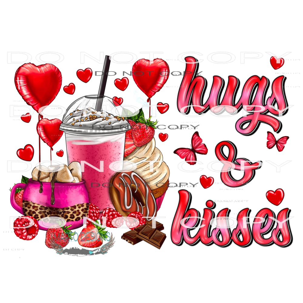Hugs And Kisses #8652 Sublimation transfers - Heat Transfer