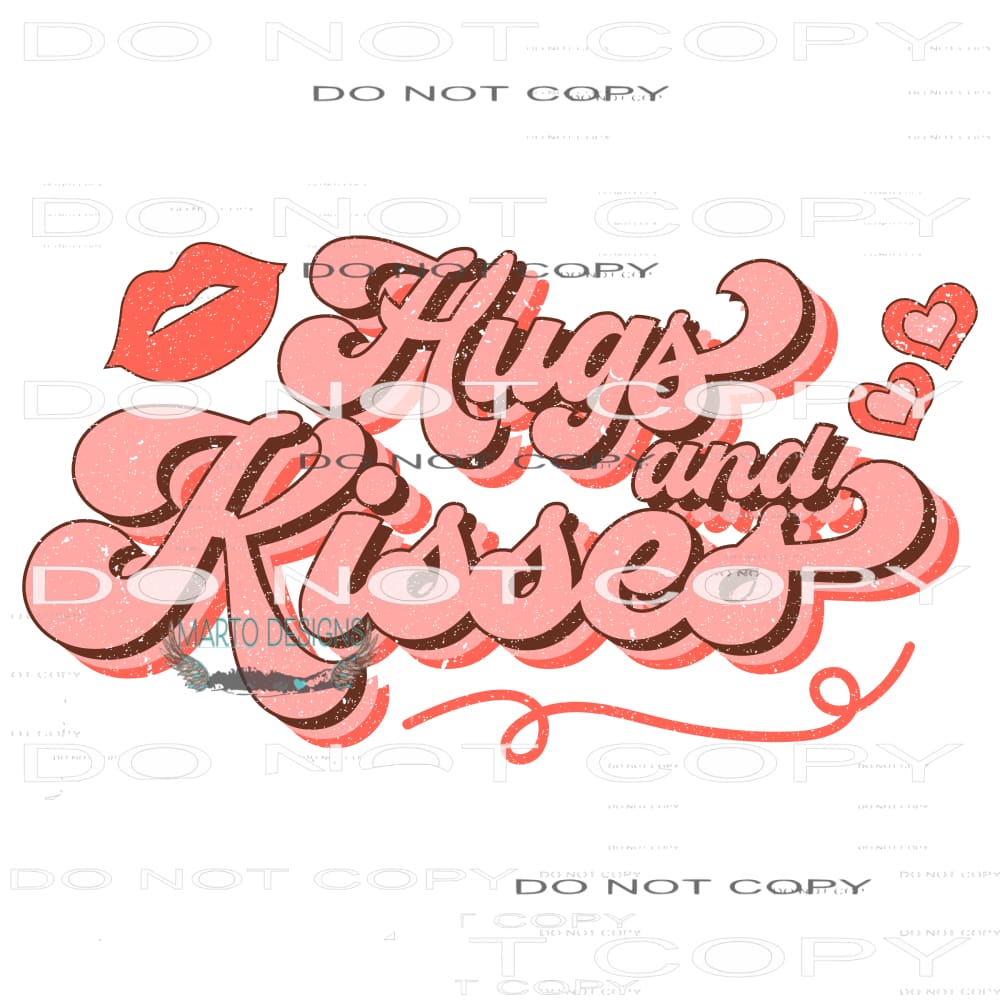 Hugs And Kisses #9088 Sublimation transfers - Heat Transfer