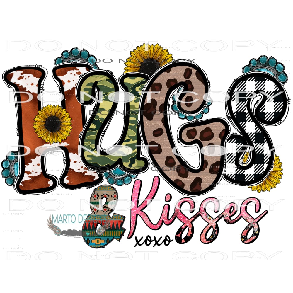 Hugs And Kisses #9505 Sublimation transfers - Heat Transfer