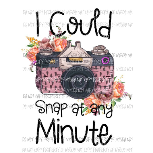 I could snap Camera Sublimation transfers Heat Transfer