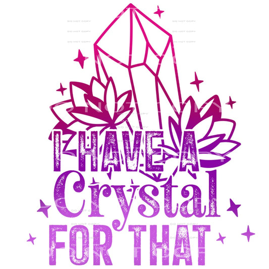 I have a crystal for that #4575 Sublimation transfers - Heat