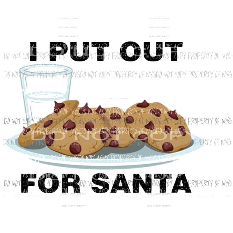 I put out for Santa # 2 Sublimation transfers Heat Transfer