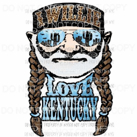 I Willie love Kentucky # 1 Sublimation transfers Heat Transfer