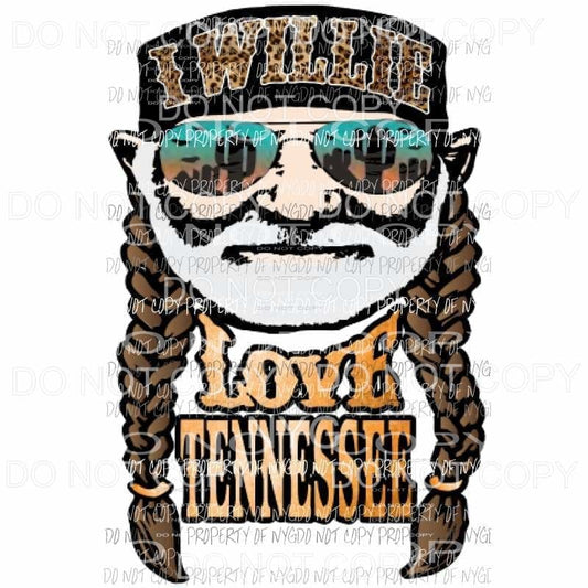 I Willie love Tennessee # 1 Sublimation transfers Heat Transfer
