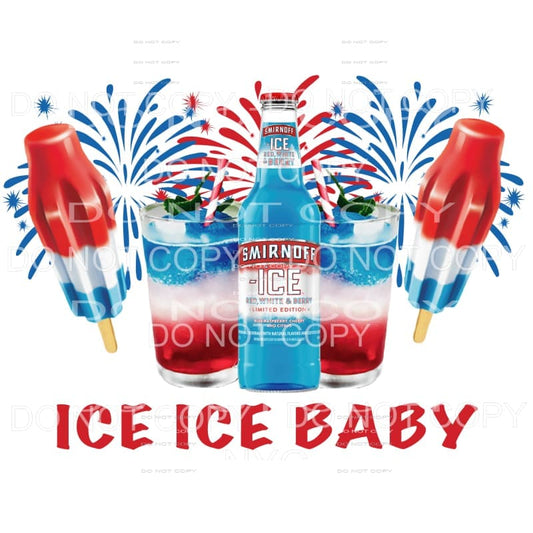 Ice Ice Baby Smirnoff Popsicles Sublimation transfers - Heat